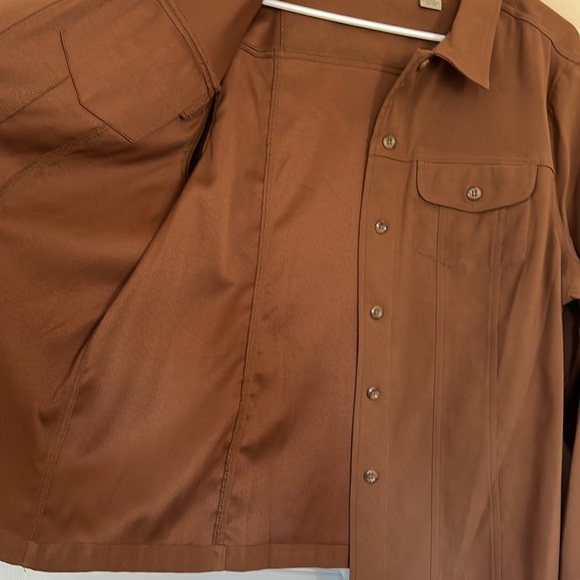 VINTAGE ISLANDER brown button down shirt - Picture 4 of 7